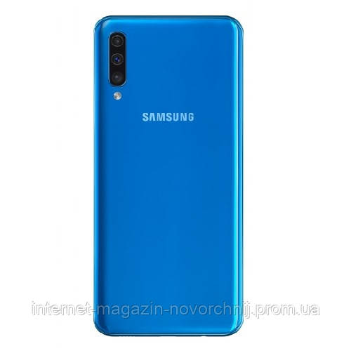 Кришка задня панель) Samsung A505 Galaxy A50 Блакитна Blue GH82-19398C оригінал!
