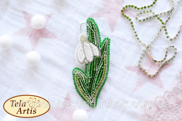 Набор для изготовления броши Тэла Артис Подснежник Б-007, фото 1