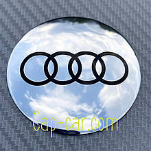 Наклейки для дисків з емблемою Audi (Ауді) 60мм. Ціна вказана за комплект з 4-х штук