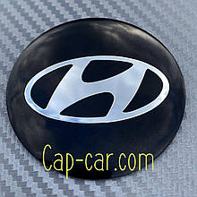 Наклейки 60мммм для дисків з емблемою Hyundai (Хюндай). Ціна визначається за набір з 4-х штук