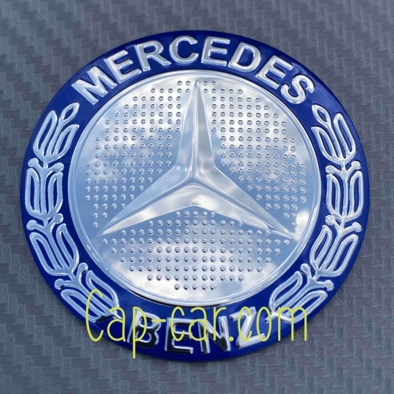 Наклейки для дисків з емблемою Mercedes Benz. (Мерседес) 60 мм. Ціна вказана за комплект із 4 штук