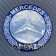 Наклейки для дисків з емблемою Mercedes Benz. (Мерседес) 60 мм. Ціна вказана за комплект із 4 штук