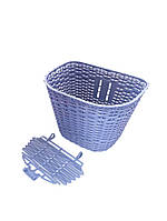 Кошик на велосипед з кришкою Пластикова переплетена