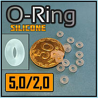 O-Ring №5,0 / 2,0. Уплотнительное кольцо из силикона для электронных сигарет.