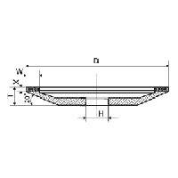 Круг алмазный тарелка (12А2-20°) 125х6х2х16х32