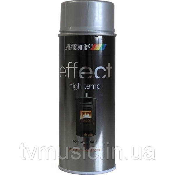 Аерозольна термостійка фарба Motip Deco Effect Темно-антрацитова 302403 400 мл