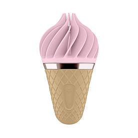 Мороженка спиннатор Satisfyer Lay-On - Sweet Temptation Pink/Brown 777Shop.com.ua