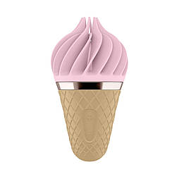 Мороженка спиннатор Satisfyer Lay-On - Sweet Temptation Pink/Brown 777Store.com.ua