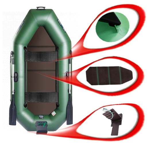 Aqua Storm ST260Dt_Sk_Ps човен Шторм 260 з транцем, книжкою і пересувними сидіннями