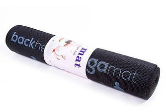 Килимок для йоги та фітнесу World Sport 173*61*6 (25415-17) чорний