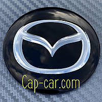 Наклейки 60 мм для дисків з емблемою Mazda (Мадора). Ціна вказана за комплект із 4 штук
