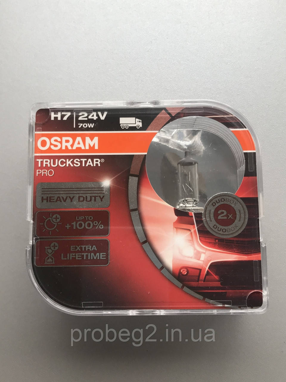лампи галогенні OSRAM H7+100% 24V 70W 64215 TSP-HCB, фото 1