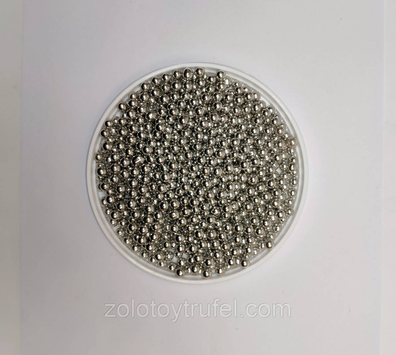 Срібні перламутрові кульки Ф 5 мм, 25 г