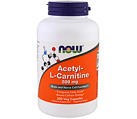 Acetyl L-Carnitine 500 мг NOW, 200 капсул