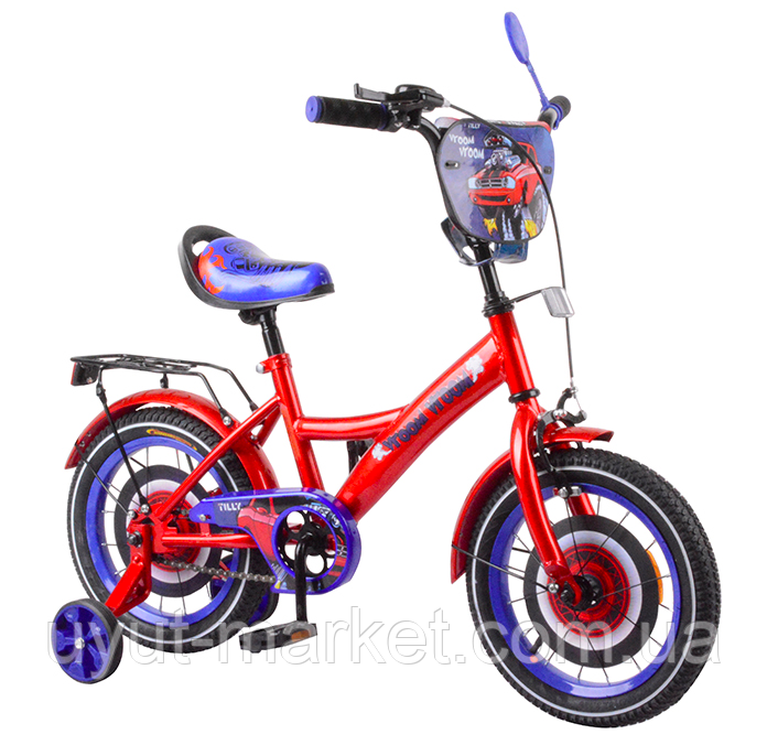 Двоколісний дитячий велосипед 14" від 3 років з TILLY Vroom з навчальними коліщатками - фото 2 - id-p1172536131