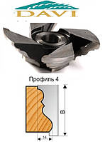 Фреза для виготовлення плінтуса 125х32 L60 Профіль 4 ІЧ Петровський