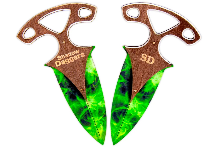 Ніж тичковий дерев'яний з гри Counter Strike, Смарагд, фото 1