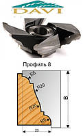 Фреза для изготовления плинтуса 125х32 L50 Профиль 8 ИК Петровский