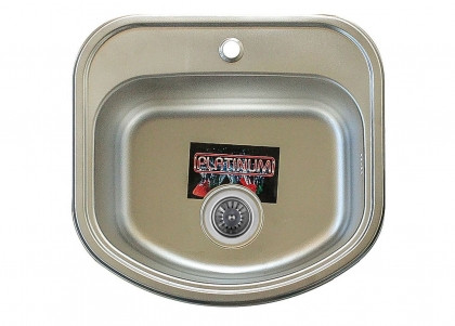 Мийка для кухні з нержавіючої сталі 08 мм Platinum 4947 decor