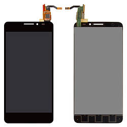 Дисплей для Alcatel One Touch 6040D Idol X, модуль у зборі (екран і сенсор), оригінал Чорний