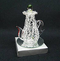 Фігурка декоративна Глечик із скла з кришкою