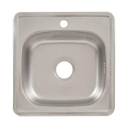 Мийка для кухні з нержавіючої сталі 06 мм Platinum 4848 decor, фото 1