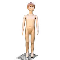 Манекен детский мальчик телесный реалистичный 110 см