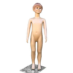 Манекен дитячий хлопчик тілесний реалістичний 110 см