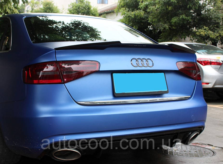 Спойлер багажника (сабля, лип спойлер) Audi A4 B8 2012-2015 г.в. рестайлінг