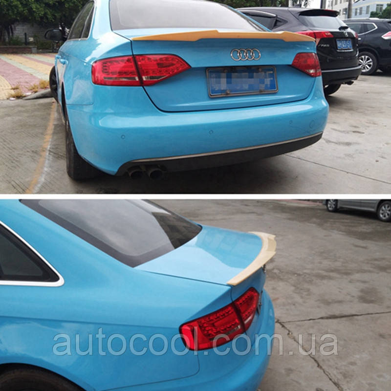 Спойлер багажника (сабля, лип спойлер) Audi A4 B8 2007-2012 г. дорестайлінг