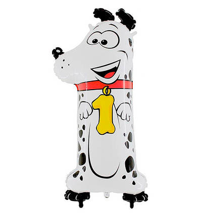 Кулька Цифра "1 Собачка" (102 см), Італія, фото 1