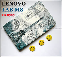 Чохол книжка c Ейфелевою вежею для Lenovo Tab M8 (tb-8505X tb8505F)