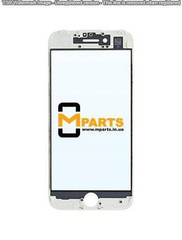 Скло для переклеювання з OCA плівкою для iPhone 7 glass + OCA Film with frame white, фото 2