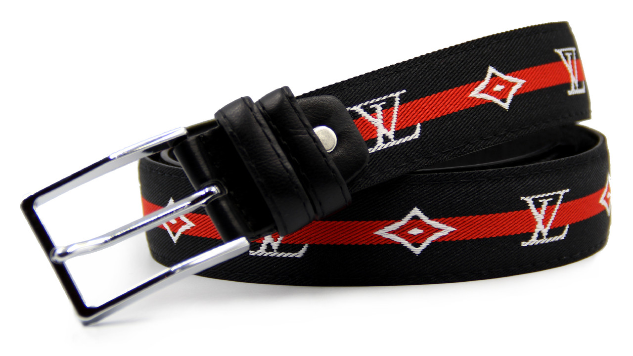 Текстильний пояс Louis Vuitton шкіра, фото 1