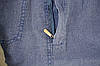 Бриджі чоловічі літні лляні з накладними кишенями Шорти льон від XL до 5XL, фото 5