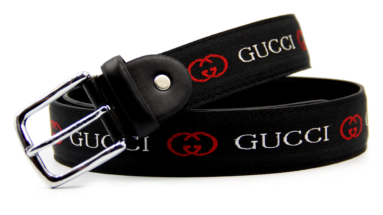 Тряпковий ремінь GUCCI шкіра брендовий, фото 1