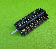 Перемикач сьомипозиційний ALONE FD109 (0+6 положень) / 16А /250V / Т150 для електродуховок "PYRAMIDA" (33301001) ОРИГІНАЛ