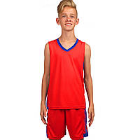 Форма баскетбольная детская Lingo LD-8018T S рост 160 см Red-Blue