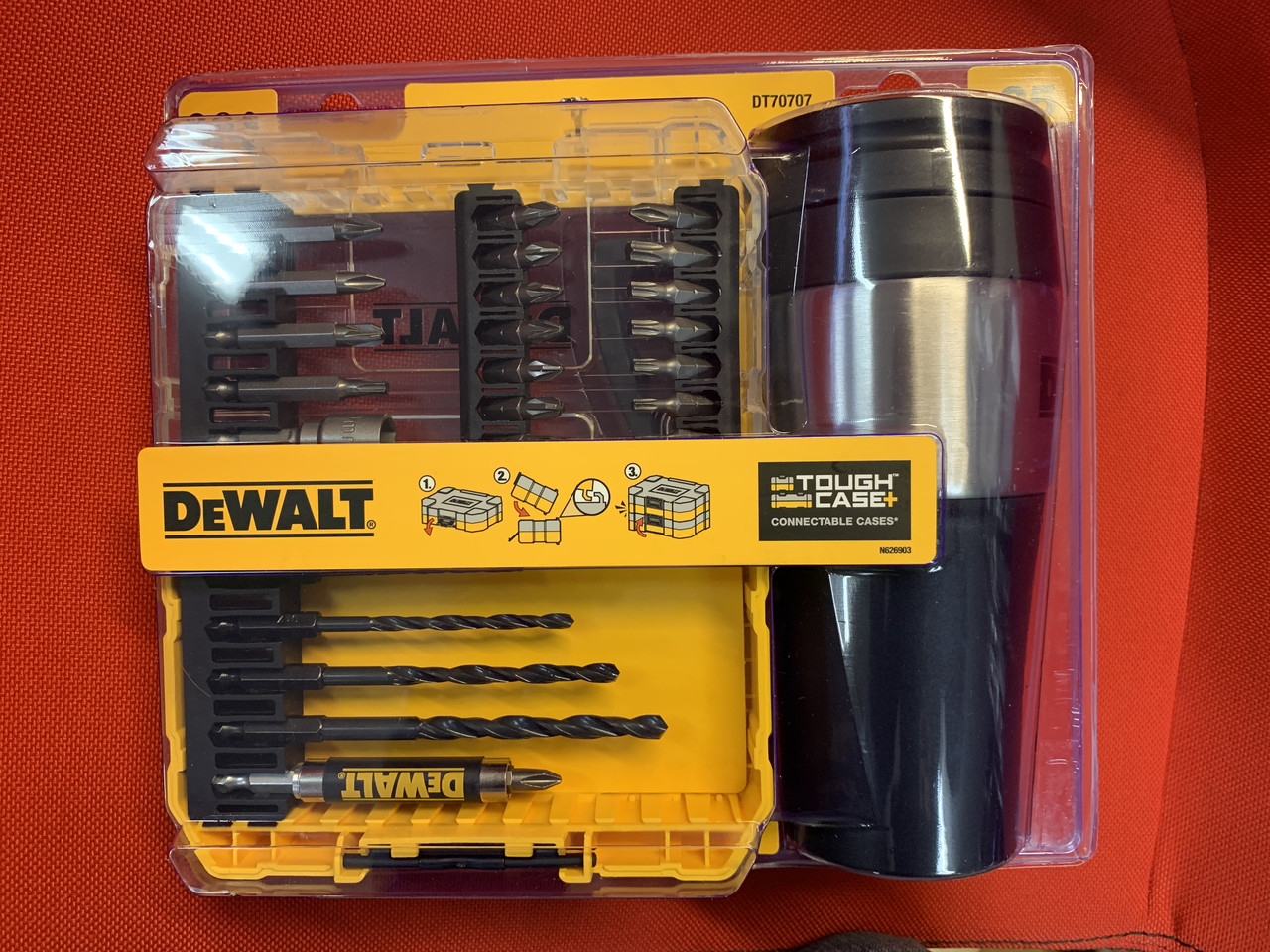 + і Dewalt купить сверл біт DT70707-QZ, фірмова шт. цена: термокружка на ₴, (DT70707- (ID#1172607219), 800 Набір 25 QZ)