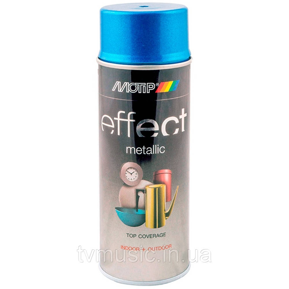 Аерозольна фарба з ефектом металік Motip Deco Effect Metallic Синій 302509 400 мл