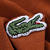 Футболка чоловіча св коричнева LACOSTE з патчем Ф-10 LBRN XL (Р) 20-819-020, фото 6