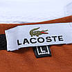 Футболка чоловіча св коричнева LACOSTE з патчем Ф-10 LBRN XL (Р) 20-819-020, фото 3