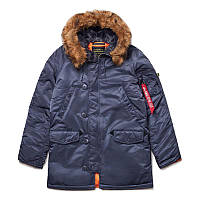 Зимняя куртка аляска Alpha Industries Slim Fit N-3B Parka MJN31210C1 (Steel Blue)