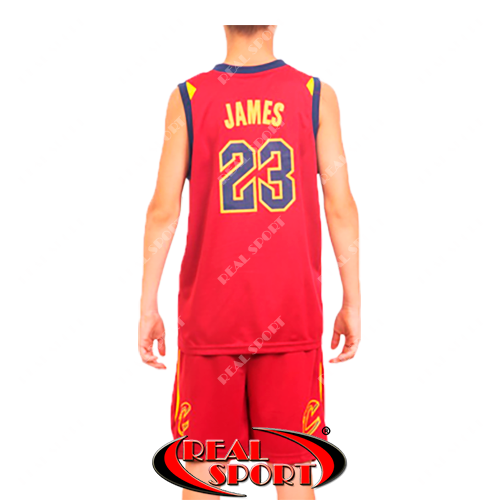 Баскетбольная форма Cleveland James №23 красная - фото 2 - id-p1147251856