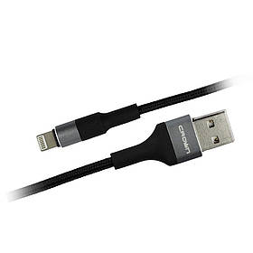 Кабель USB-Lightning (iPhone) Crown CMCU-007L black/Grey чорно-сірий