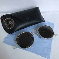 Сонцезахисні окуляри унісекс Ray Ban Round коричневий комплект