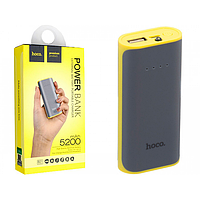 Power Bank Hoco B21 5200 mAh (сірий) зовнішній акумулятор