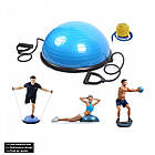 Півсфера гімнастична BOSU для фітнесу балансувальна подушка 58 см рожева (BVR-0130), фото 4