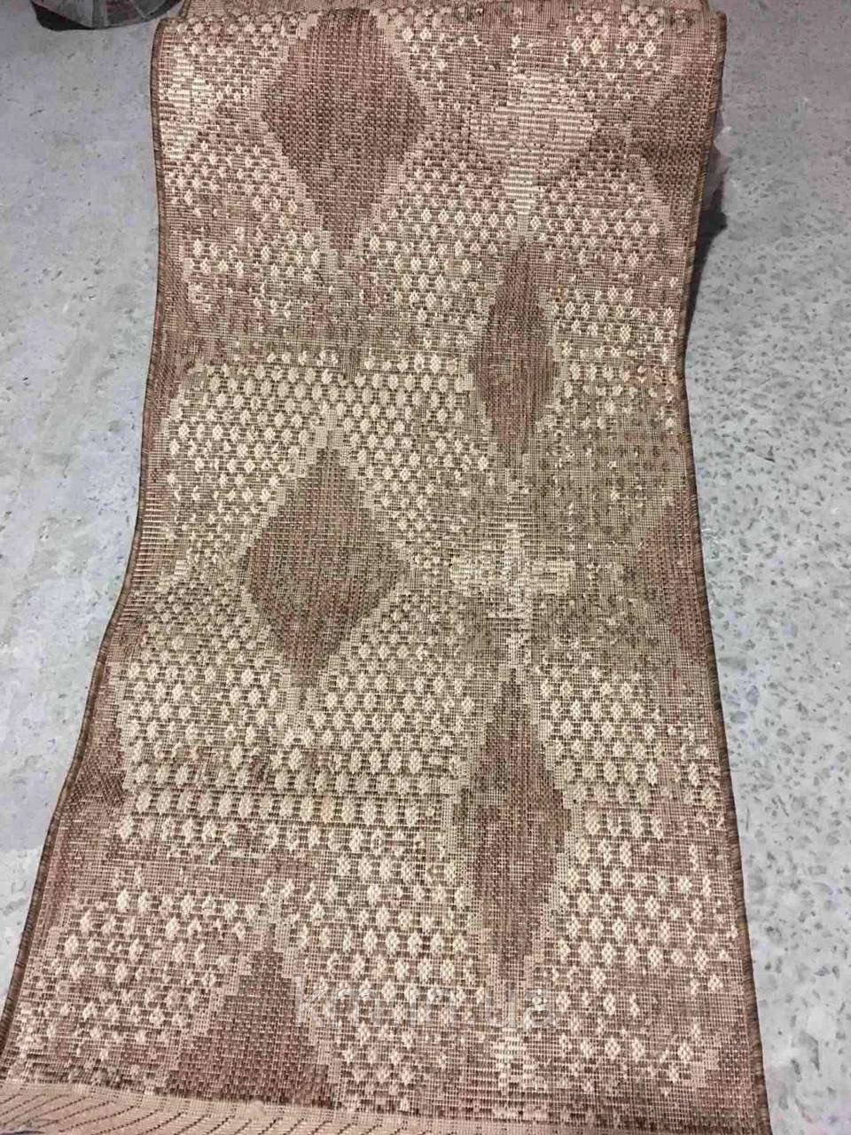 БЕЗВОРСОВА ДОРІЖКА SISAL ILLUSION OUTDOOR 118100 BEIGE-BROWN