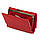 Гаманець жіночий шкіряний червоний компактний Kafa з rfid-блокуванням, фото 6